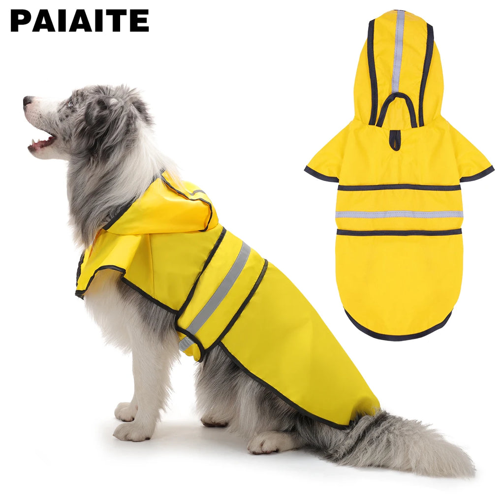 Hooded Waterproof Dog Raincoat