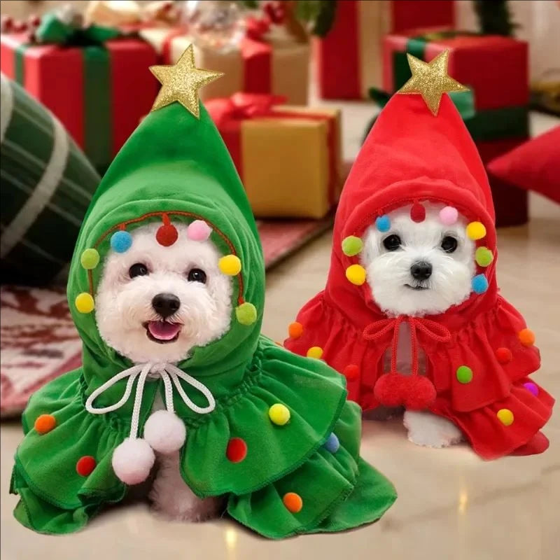 Santa Tree Dog Costume