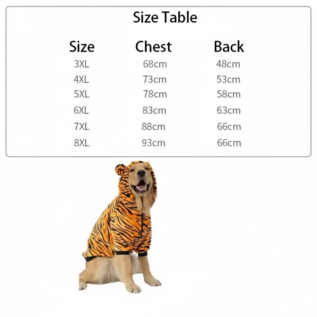 Tiger Print Fleece Hoodie