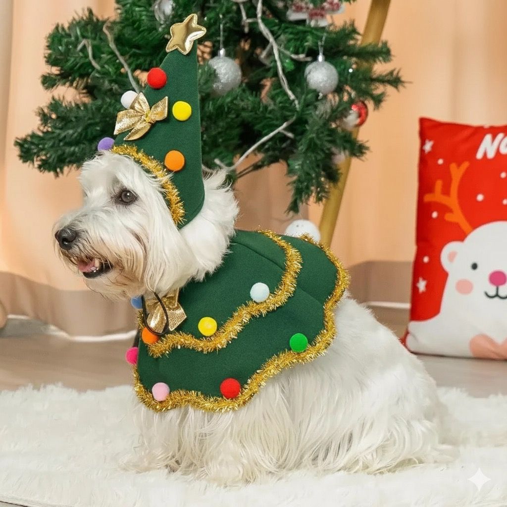 Christmas Tree Dog Costum