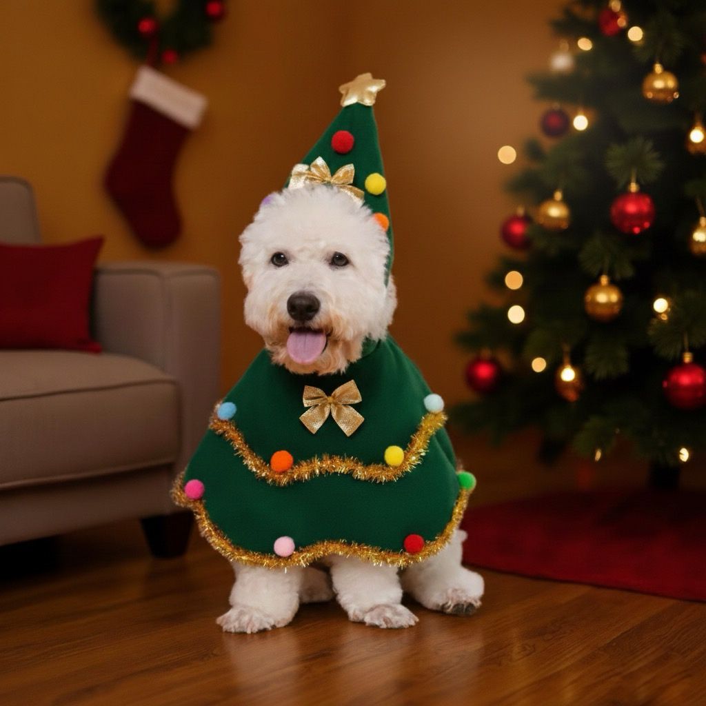 Christmas Tree Dog Costum